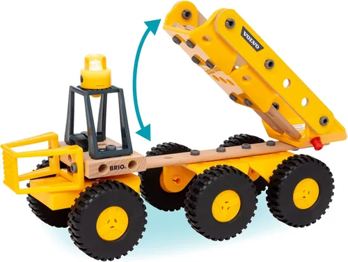 Vista 7 de BRIO Builder - 34599 Volvo Hauler Juguete educativo de construcción para niños a partir de 3 años