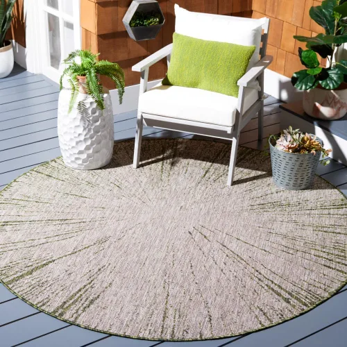 Vista 29 de Safavieh Courtyard Collection CY8893 - Alfombra decorativa para interiores y exteriores, no desprende pelusa, fácil de limpiar, 2 x 3 pies 7 beige