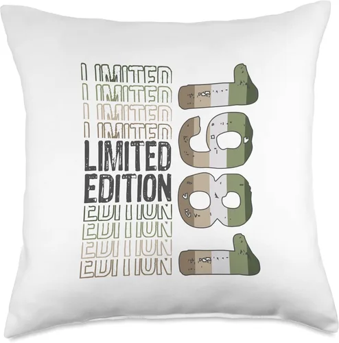Vista 4 de Limited Edition Vintage 1981 Retro Birthday Throw Pillow
