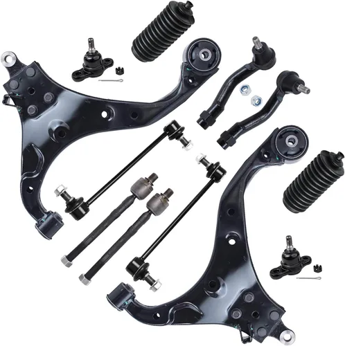 Vista 108 de Detroit Axle - Kit de extremo delantero para Hyundai Sonata XG350 XG300 Kia Optima, 2 brazos de control superiores con juntas de bola, 2 brazos