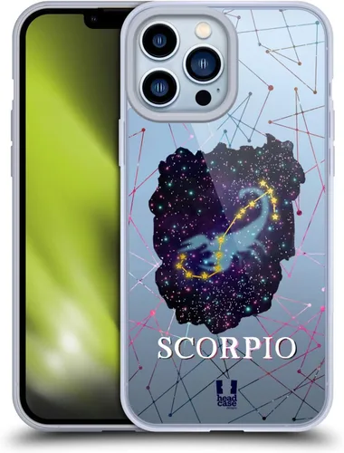 Vista 11 de Head Case Designs Aquarius Zodiac Constellation - Funda de gel suave compatible con Apple iPhone 13 Pro Max
