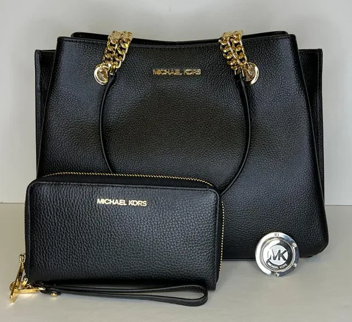 Vista 2 de Michael Kors Teagen LG - Bolso de mano con correa para teléfono y gancho para bolso