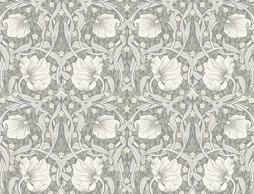 Vista 8 de NextWall - Papel pintado floral de pimpernel de despegar y pegar (carbón y gris perla)