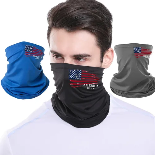 Vista 8 de Polainas de cuello para hombres, bandanas pasamontañas, máscara de media cara, máscara de esquí negra resistente al viento