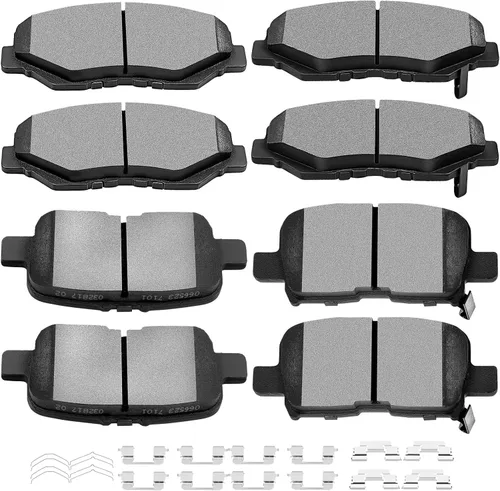 Vista 8 de SCITOO Juego de pastillas de freno de disco delanteras y traseras de cerámica para Ford Explorer 1995-2001, 1998-2002 para Ford Ranger, 1997-2001