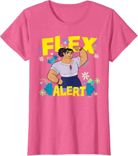 Vista 58 de Disney Encanto Luisa Madrigal Flex Alert Camiseta, Negro