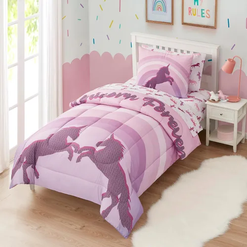 Vista 38 de Juego de edredón con diseño de baloncesto tamaño individual – Ropa de cama en una bolsa con sábanas, fundas de almohada y fundas decorativas