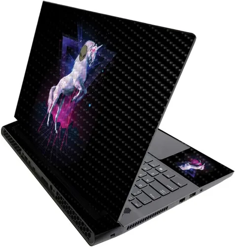 Vista 497 de MightySkins - Skin brillante con purpurina para Alienware M17 R3 (2020) y M17 R4 (2021) - Diversión de los años 90 Acabado duradero con purpurina