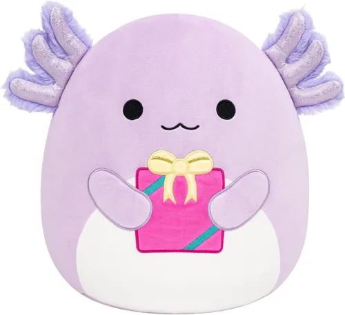 Vista 11 de Squishmallows Cartel original de 12 pulgadas de Colin the Cow Holding "Happy Birthday" – Peluche oficial de Jazwares (tamaño mediano)