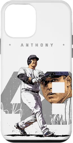 Vista 16 de iPhone 16 Anthony Rizzo Number Portrait Tony New York MLBPA Case