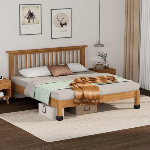 Vista 2 de Elevadores de cama para muebles de 2 pulgadas, paquete de 4 elevadores de muebles de metal resistente, elevadores de patas de escritorio para mesa