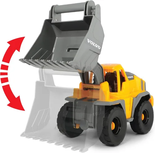 Vista 4 de DICKIE TOYS - Camión Mack de 28 pulgadas con 2 camiones de construcción Volvo