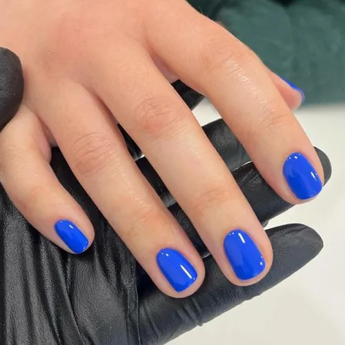 Vista 8 de Uñas postizas cuadradas a presión, uñas postizas cortas de cobertura completa, uñas postizas aurora, uñas acrílicas brillantes con pegamento, uñas 2