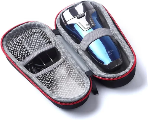 Vista 3 de FOMIYES Funda de viaje para afeitadora eléctrica, material EVA, protege contra caídas