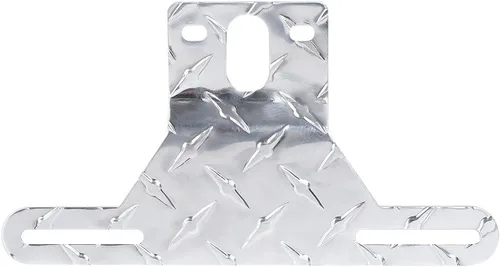 Vista 9 de CZC AUTO Soporte de luz de aluminio para matrícula de remolque para barco RV, negro Soporte de etiqueta de remolque con orificio de montaje de luz