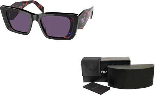 Vista 3 de Prada PR08YS Butterfly Sunglasses for Women BUNDLE with Designer iWear Complimentary Care Kit