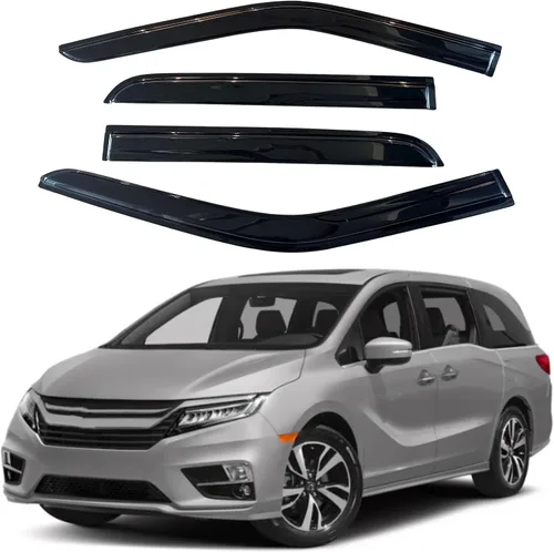 Vista 358 de IG - Visera para ventana para Ford Bronco y F150-F350 1980-1996, deflector lateral tipo cinta adhesiva, resistente, contra lluvia y viento