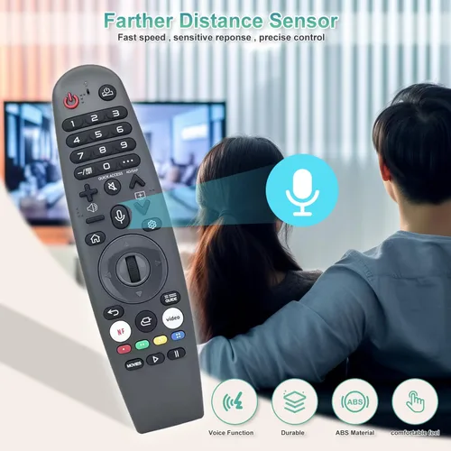 Vista 3 de Mando a distancia Magic Voice de repuesto para LG Smart TV, con función de puntero, compatible con televisores LG QNED, OLED, UHD 4K y 8K webOS