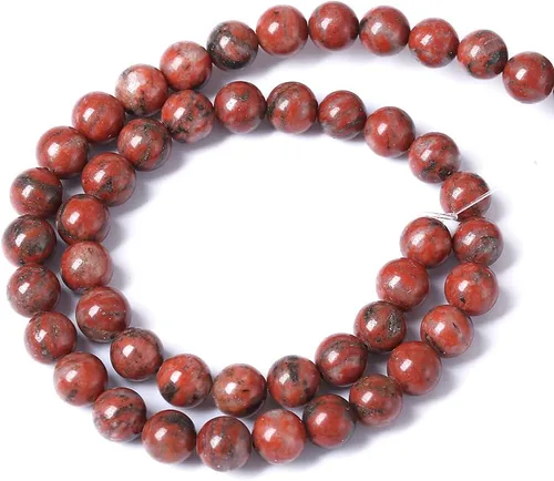 Vista 152 de 100 cuentas de piedra multicolor natural de 0.236 pulgadas (0.236 in), cuentas espaciadoras sueltas redondas para hacer pulseras, collares, aretes