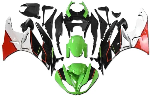 Vista 24 de US STOCK - Carenado negro brillante apto para 2009-2012 ZX6R 636 ZX-6R inyección ABS plásticos posventa carrocería 2010 2011 09 10 11 12
