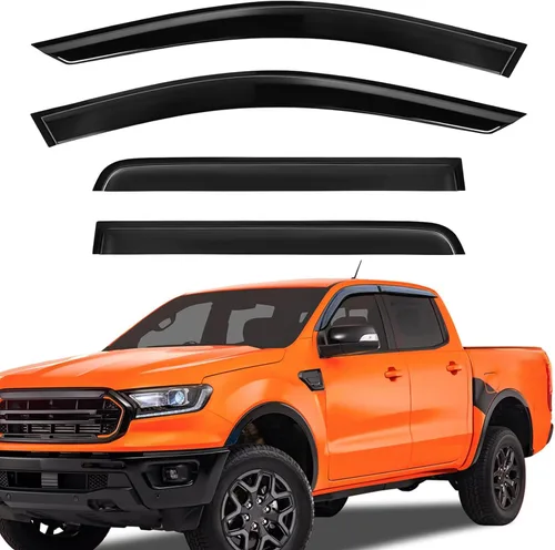 Vista 16 de Viseras adhesivas para ventana, protectores de lluvia compatibles con Toyota Rav4 2006-2012, deflector de ventana de ventilación lateral, protección