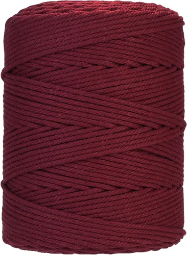 Vista 83 de Cuerda de macramé de 2 mm x 349 metros de cuerda de algodón natural para macramé, cuerda de macramé de color, cuerda de algodón suave, suministros