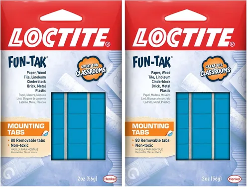 Vista 13 de Loctite 1865809 Fun-Tak Pestañas de montaje, 2 onzas, azul (paquete de 12)