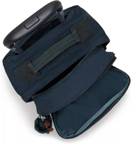 Vista 3 de Kipling Gaze - Mochila grande con ruedas para mujer, Tonal azul real