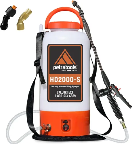 Vista 9 de Pulverizador alimentado por batería PetraTools de 1 galón - HD1000-S - Pulverizadores eléctricos de servicio pesado en césped y jardín para control