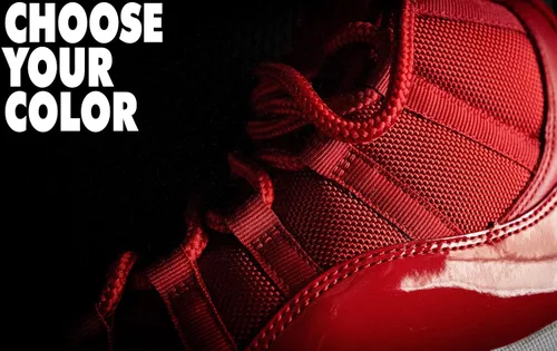 Vista 5 de LitLaces - Cordones de repuesto para zapatos Jordan 11 de alta calidad, de poliéster tejido duradero, para baloncesto y zapatillas deportivas