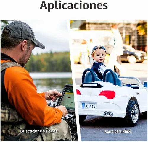 Vista 6 de Miady Batería de ácido plomo sellada recargable de 12V 7Ah (1 paquete)