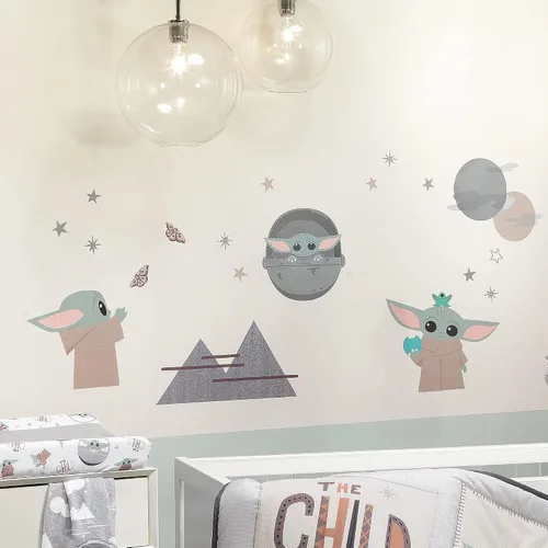 Vista 3 de Lambs & Ivy Star Wars The Mandalorian The Child/Baby Yoda - Calcomanías de pared