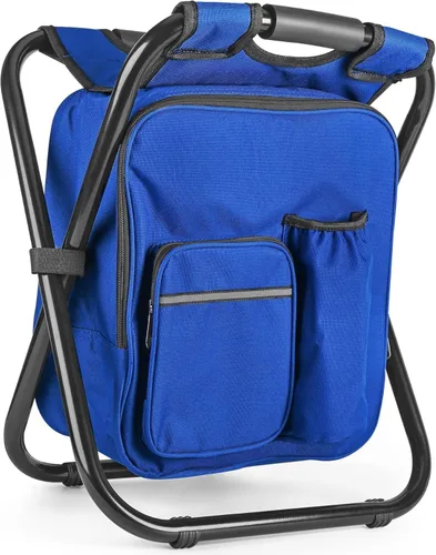 Vista 40 de Kikerike Silla enfriadora de taburetes tipo mochila resistente de 200 libras de carga máxima, portátil, ligera, plegable, para pesca, camping, caza