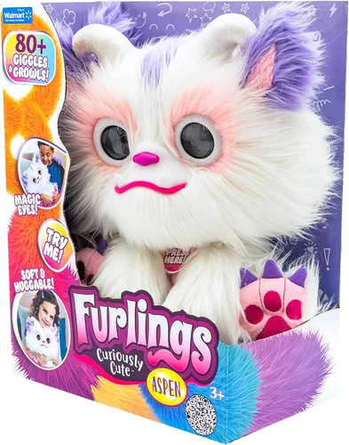 Vista 7 de Furlings Aspen - Juguete de peluche interactivo de 13 pulgadas, más de 80 sonidos y animaciones, regalo para niñas y niños mayores de 3 años