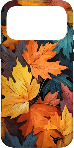 Vista 22 de Colorful Leaves Otoño y Otoño Tema, Otoño Color Funda para iPhone 17