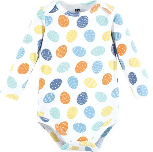 Vista 39 de Hudson Baby Body unisex de algodón de manga larga para bebé, leopardo rosa rojo