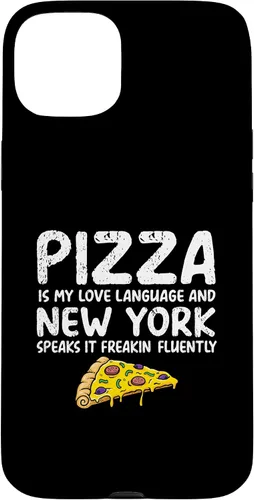 Vista 9 de iPhone 16 Pizza is my love language and New York speaks it freakin Case