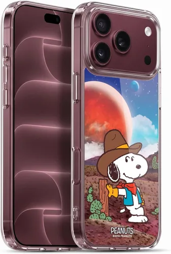 Vista 111 de Head Case Designs Funda de gel con licencia oficial de Peanuts Nebula Cactus Needles Snoopy Space Cowboy [protección de grado militar] compatible