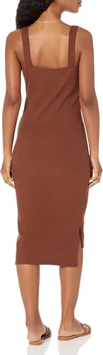 Vista 2 de The Drop Amelia - Vestido de tirantes para mujer con cuello cuadrado