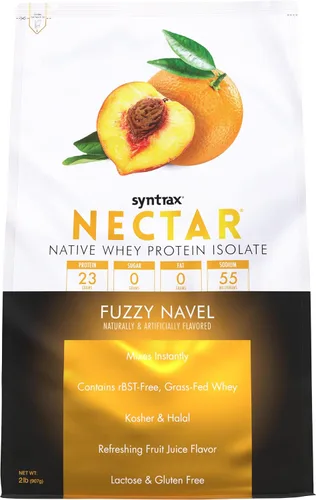 Vista 12 de Syntrax Nutrition Nectar, polvo aislado de proteína de suero 100%, sabor refrescante de frutas, enfriador caribeño, 2 libras