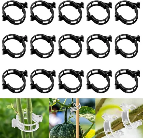 Vista 7 de Clip de fijación de planta engrosado 100 piezas, 2025 nuevo verano clips de fijación de plantas para tomate, uva, vid, vegetales, actualización