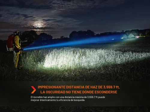 Vista 6 de fenix LR60R, linterna LED recargable de largo alcance ultra brillante 21,000 lúmenes 3,559.7 ft 113 horas máximo carga rápida de 45 W