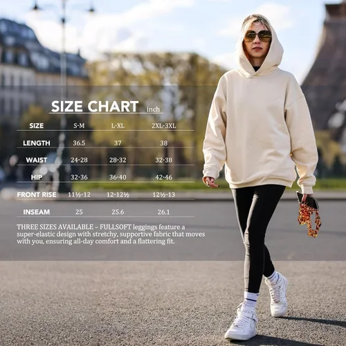 Vista 6 de FULLSOFT Paquete de 3 leggings con forro polar para mujer, de cintura alta, para entrenamiento, invierno, cálidos, pantalones térmicos de yoga