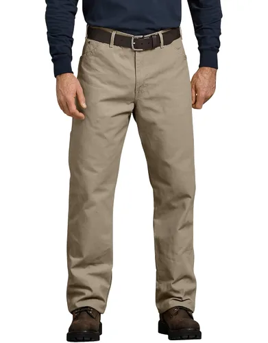 Vista 32 de Dickies Jeans de carpintero para hombre, ajuste relajado, pierna recta, Negro, 30 x 30