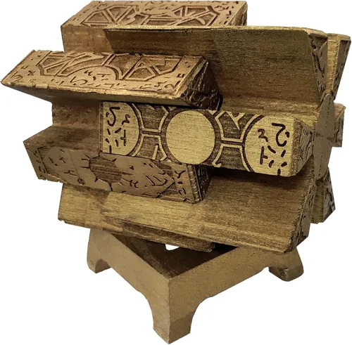 Vista 5 de Hellraiser - Caja de rompecabezas, configuración de lamentos, cenobites de Halloween con cabeza de alfiler para cosplay (estilo B)
