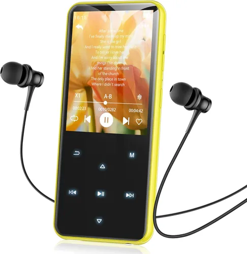 Vista 17 de AGPTEK Reproductor MP3 de 64 GB con Bluetooth, M3 Reproductor de música de 2.4 pulgadas con altavoz y radio FM, botones táctiles, soporta hasta 128