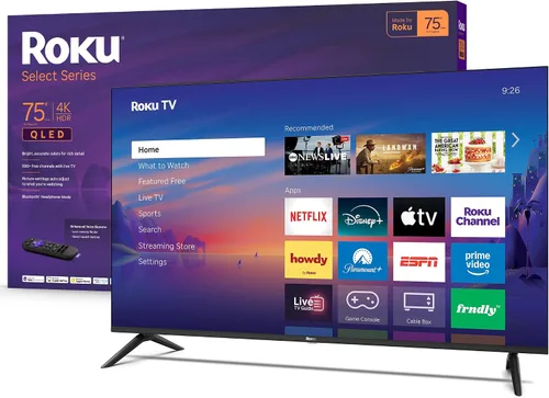 Vista 18 de Roku Smart TV 2026 – Serie Select de 43 pulgadas, 4K HDR TV – Roku TV con control remoto por voz – Televisión LED de pantalla plana con Wi-Fi