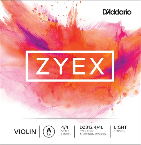 Vista 8 de D'Addario Zyex - Juego de cuerdas para violín (escala 4/4, tensión media)