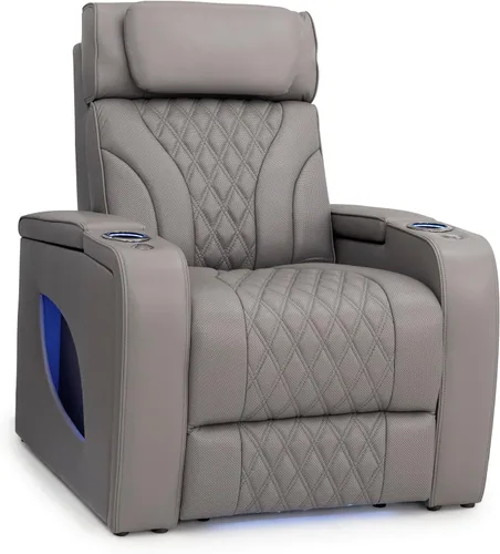 Vista 17 de Seatcraft Luminis LT - Asiento de cine en casa, reclinable, color rojo