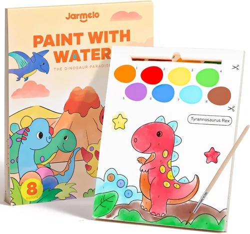 Vista 11 de Libros de pintura con agua Jar Melo para niños pequeños, actividad de pintura de acuarela sin desorden para niños de 1-3, 2-4, 4-6 años, regalo